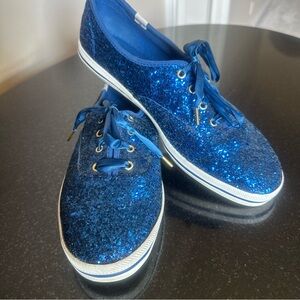 Blue Glitter Keds Kate Spade Champion Women’s Size 10 Sneakers